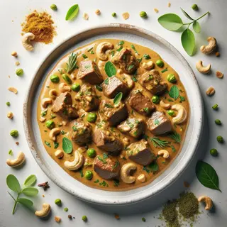 Lamb malai methi