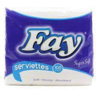 Fay Serviettes White 100 Sheets
