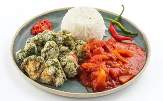 Brokoli tempura în sos dulce acrișor - Kolobak sayur