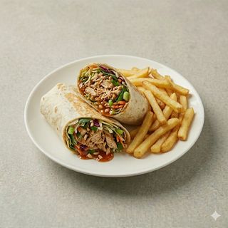 Wrap De Pollo Estilo Thai