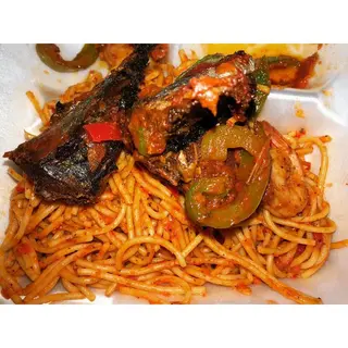 Spaghetti + Fish