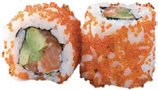 Uramaki Salmón Roll Con Masago (8 Pzs.)