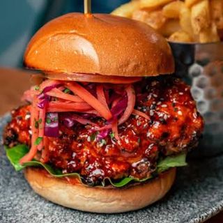 Naughty rooster + fries