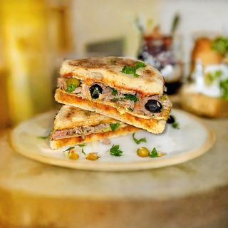 شباتي املات فرماج: Chapati omelette fromage