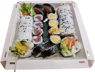 Duży lunch ( 22 szt.) +  2 x Zupa miso - GRATIS !!!