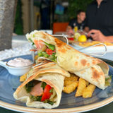 Tortilja sa dimljenim lososom