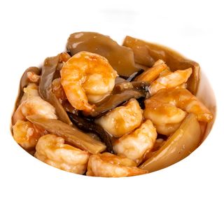 DY296. Gamberi con funghi e bambù