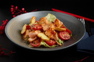 Цезарь с лососем/ Caesar cu somon