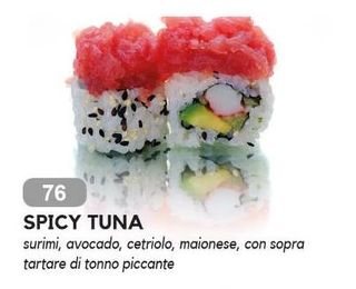 76. Uramaki spicy tuna