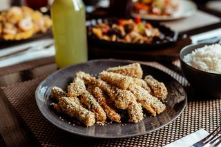 File de cod copt cu susan si sos chilli