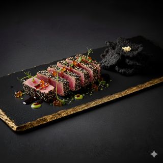 Tataki di tonno - sesame & pistacchio