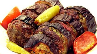 Beef çofte with patlican