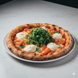 Salmone, rucola e burratina