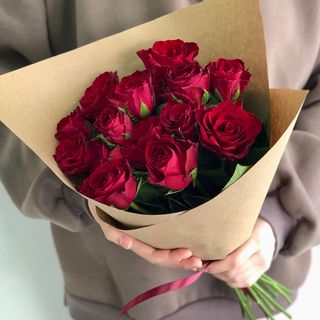 Букет з 15 троянд Евер Ред