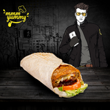 WRAP Cordon Bleu servi sans frites.