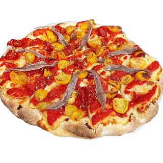 Pinsa Pomodorini Confit e alici