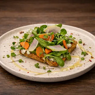 Waffle sueco con gravlax