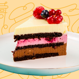 Felie tort Mousse fructe de padure