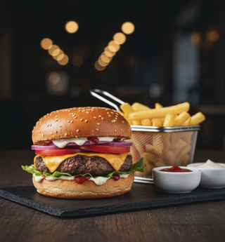 Hamburguesa doble de ternera