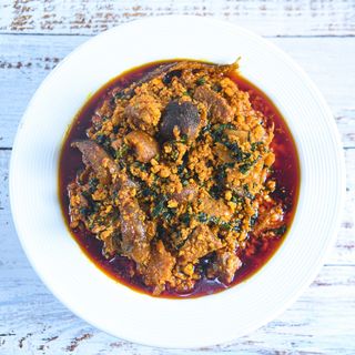 Egusi soup with meat