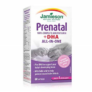 Jamieson Prenatal 100% + DHA Soft Gels 60's