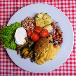 Piatto Vegetariano con mozzarella