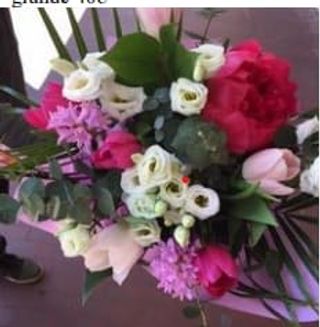 Mazzo fiori misti rosa, fucsia e bianco piccolo