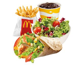 Wrap Grilled Chicken Combo obrok