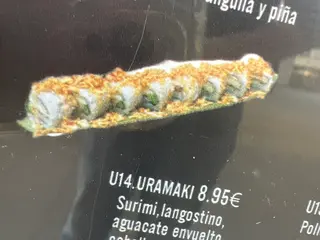 U14. Uramaki Surimi Con Langostino Y Aguacate (8 Pzs.)