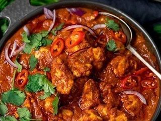 Pollo Al Curry De Verduras Asadas