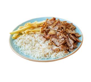 Plato Kebab Con Arroz Y Patata