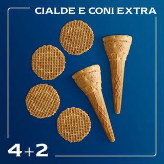 4 cialde e 2 coni
