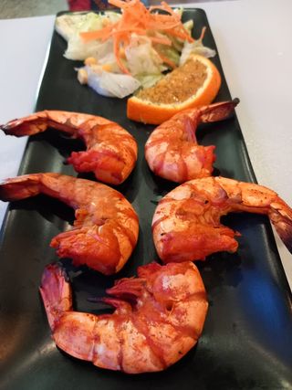 Entrante Langostinos Tandoori