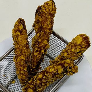 Tiras de solomillo extra crujiente.