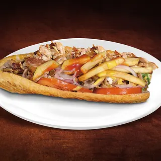 Bagheta cu gyros de pui