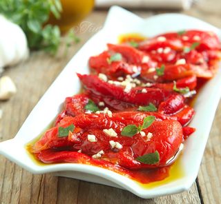 Salata de ardei copti - 4 portii