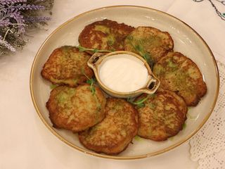 Драники со сметаной