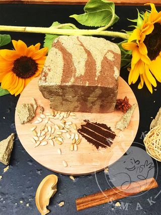 Chałwa słonecznikowa z dodatkiem kakao 500g