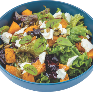 Прованский салат с запеченной тыквой