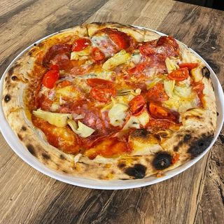 Pizza Ventricina e gorgonzola