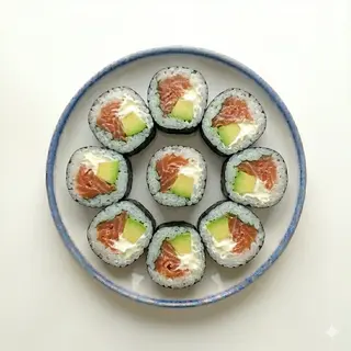 Futomaki De Salmón Ahumado,mayonesa Y Aguacate (9 Uds.)