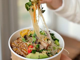 Салат Кімчі з фунчозою З вугрем