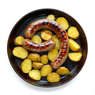 Butifarra De Pagès A L'Ast Amb Patata Caliu