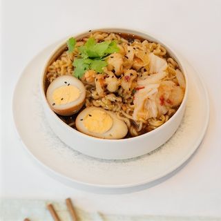 Рамен с креветками