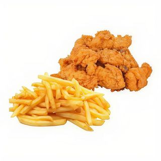 Pollo Frito Con Patatas