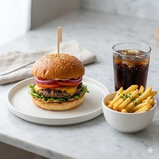 Menú De Hamburguesa