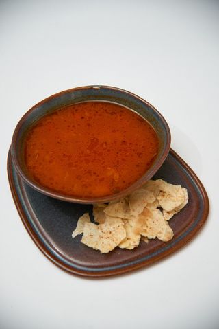 პომიდვრის ქათმით და ბულგურით