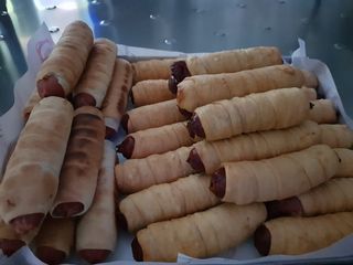 Wurstel in carrozza fritto