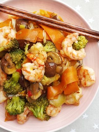 Verduras Con Gambas