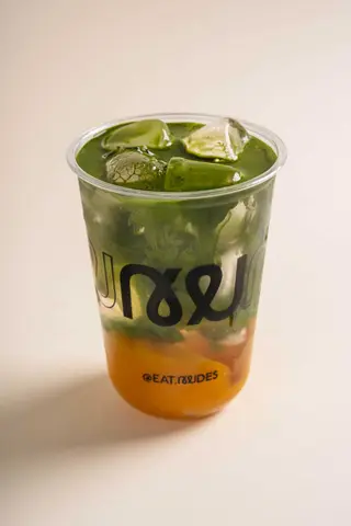 Iced Coconut Water Passion Fruit Matcha